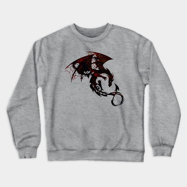 Fate of the Dragon Crewneck Sweatshirt by madmonkey